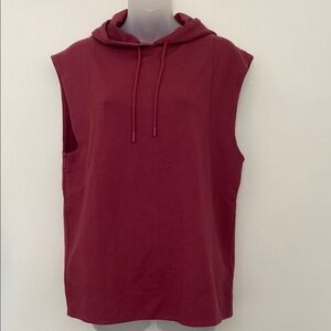 Athleta Deep Red Sleeveless oversized Women’s XS Hoodie.